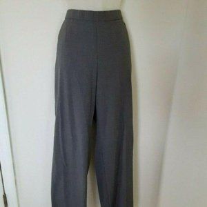 Vintage Retro Sag Harbor Elastic Waist Gray Pants Size‎ 10R Slit Pockets EUC
